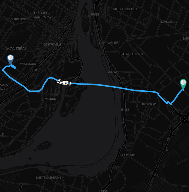 Directions and routing API for GIS applications